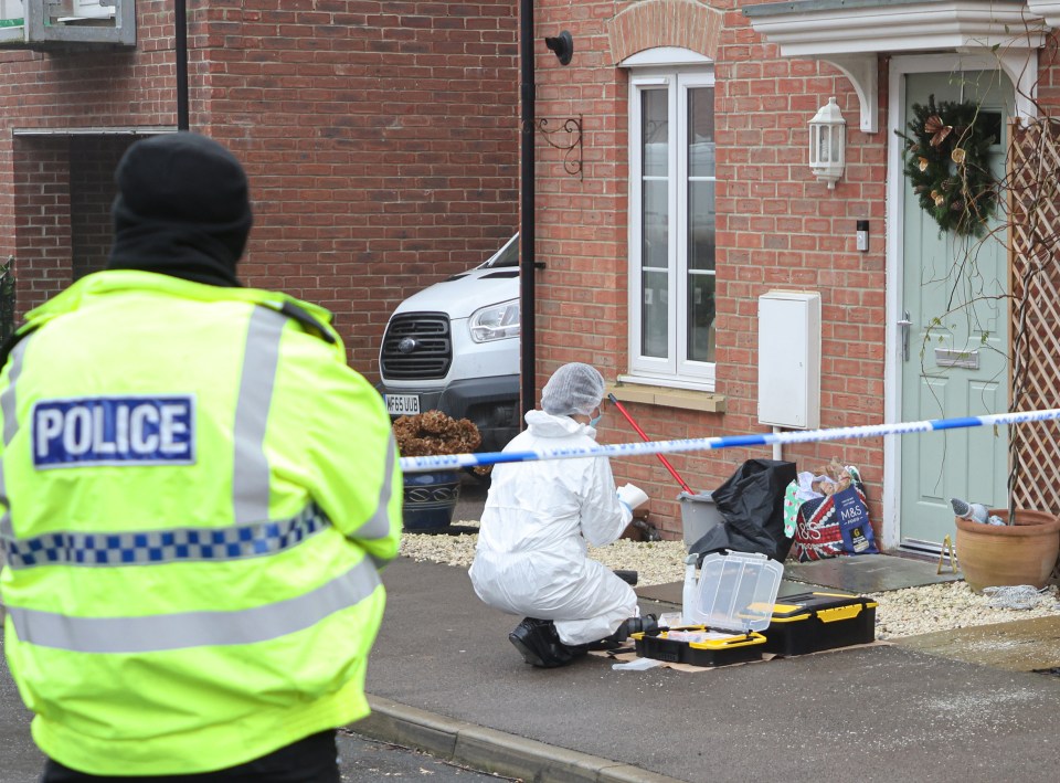 Forensic teams were spotted at the scene this morning