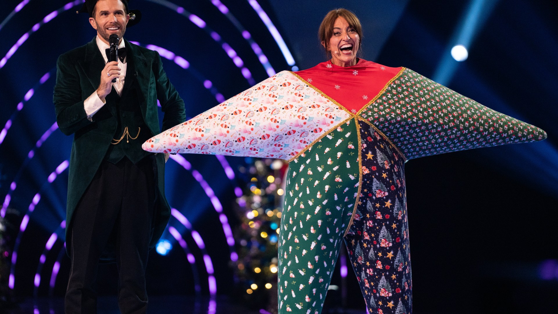 Davina McCall reveals how she pulled off huge Masked Singer surprise after she is unmasked as Star in Christmas special