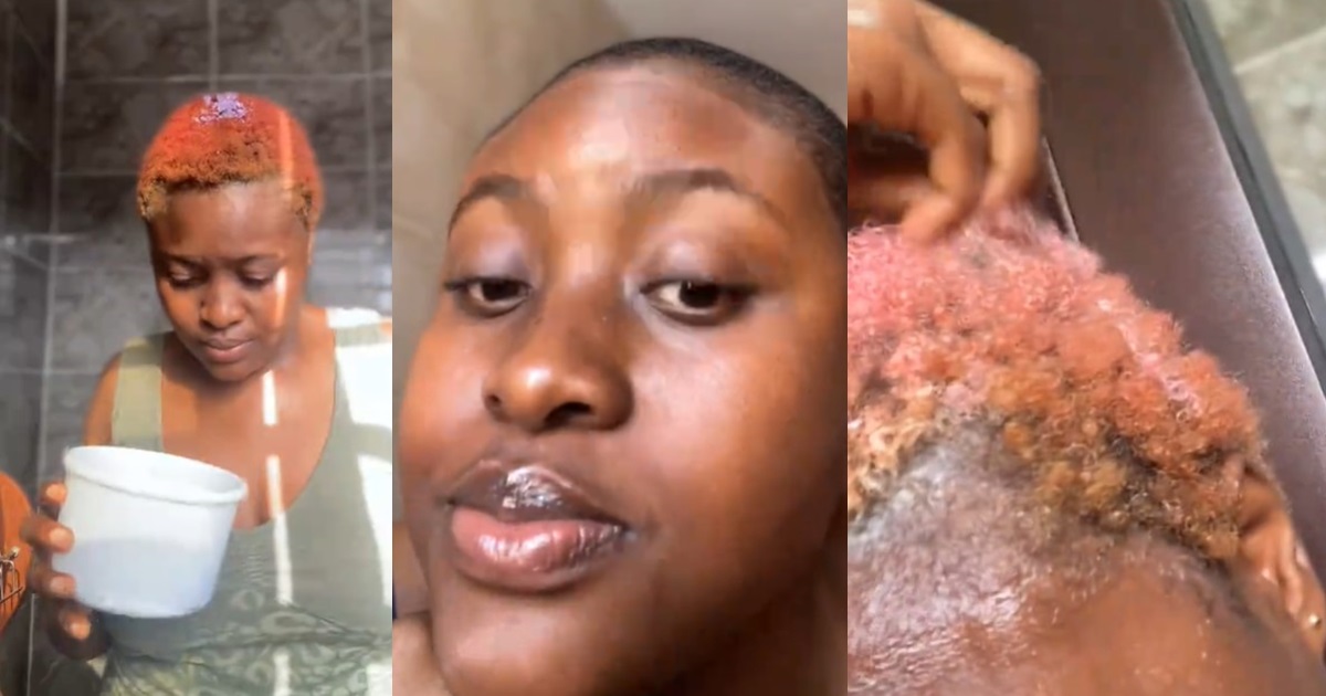 "You still look beautiful even on low cút" – Woman súffers hair loss after attempting TikTok dye removal (VIDEO)