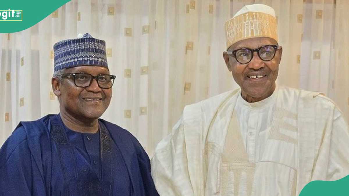 Aliko Dangote Visits Buhari as Former President Turns 82, Video Emerges