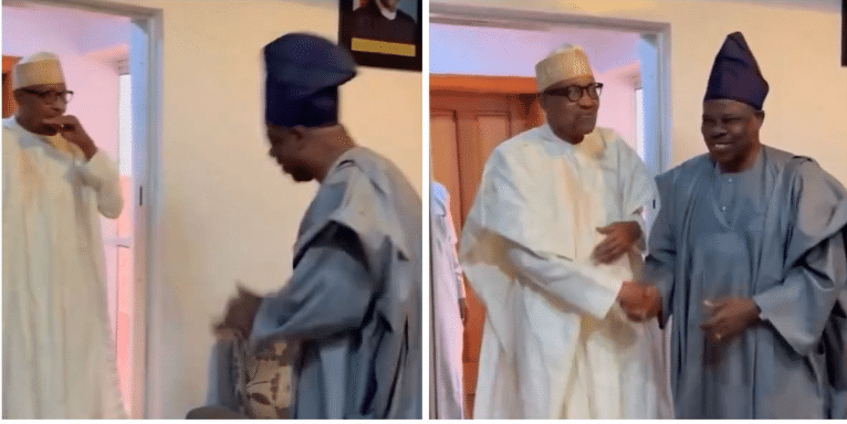 Amosun, Friends, Political Associates Surprise Buhari On 82nd Birthday