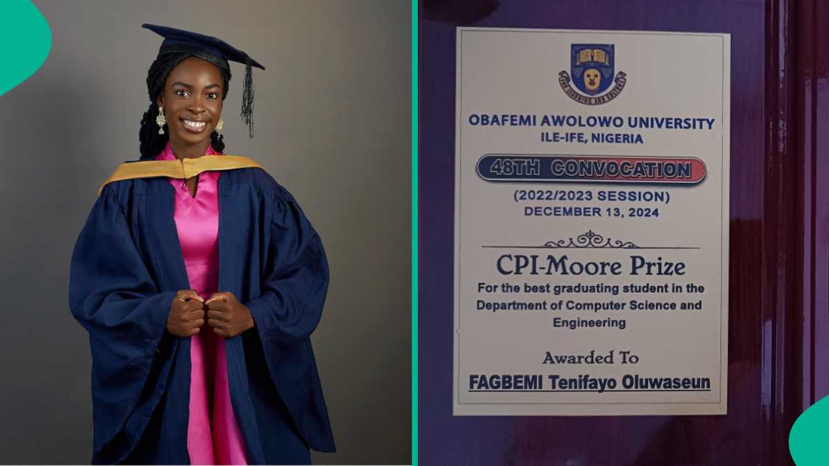 Brilliant Lady Bags First Class from Obafemi Awolowo University, Goes Home With Awards