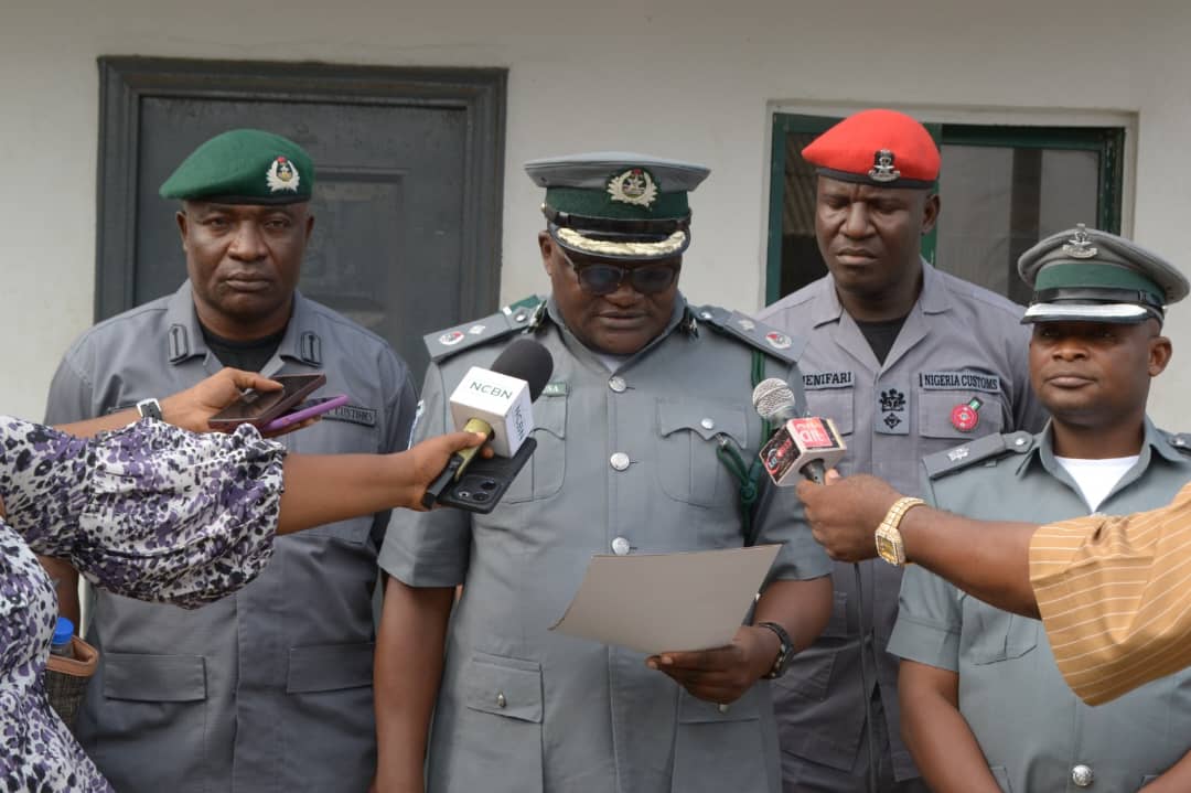 Customs Parades 2 Officers For Brutalising Civilian At Lagos Border