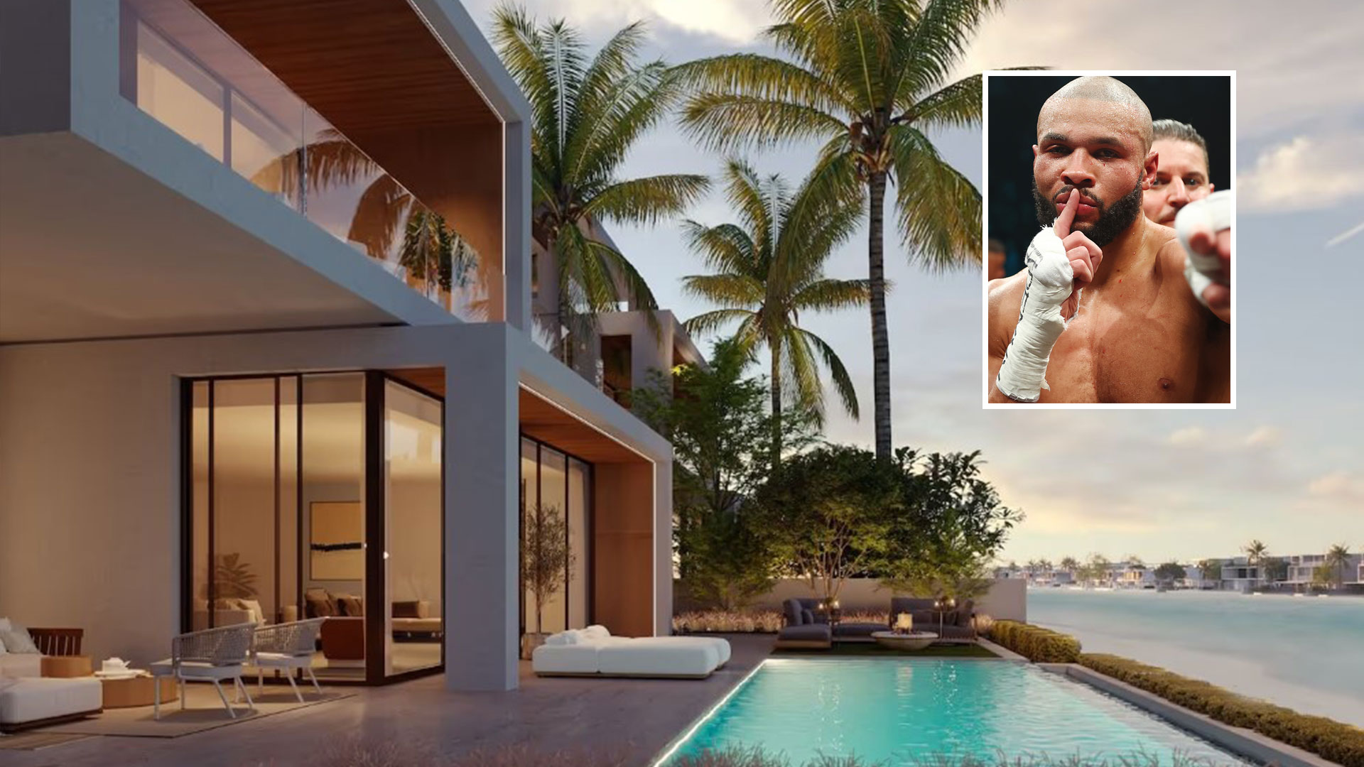 Inside Chris Eubank Jr's new £4MILLION villa as boxer reveals he's purchased stunning beachfront pad on Dubai island