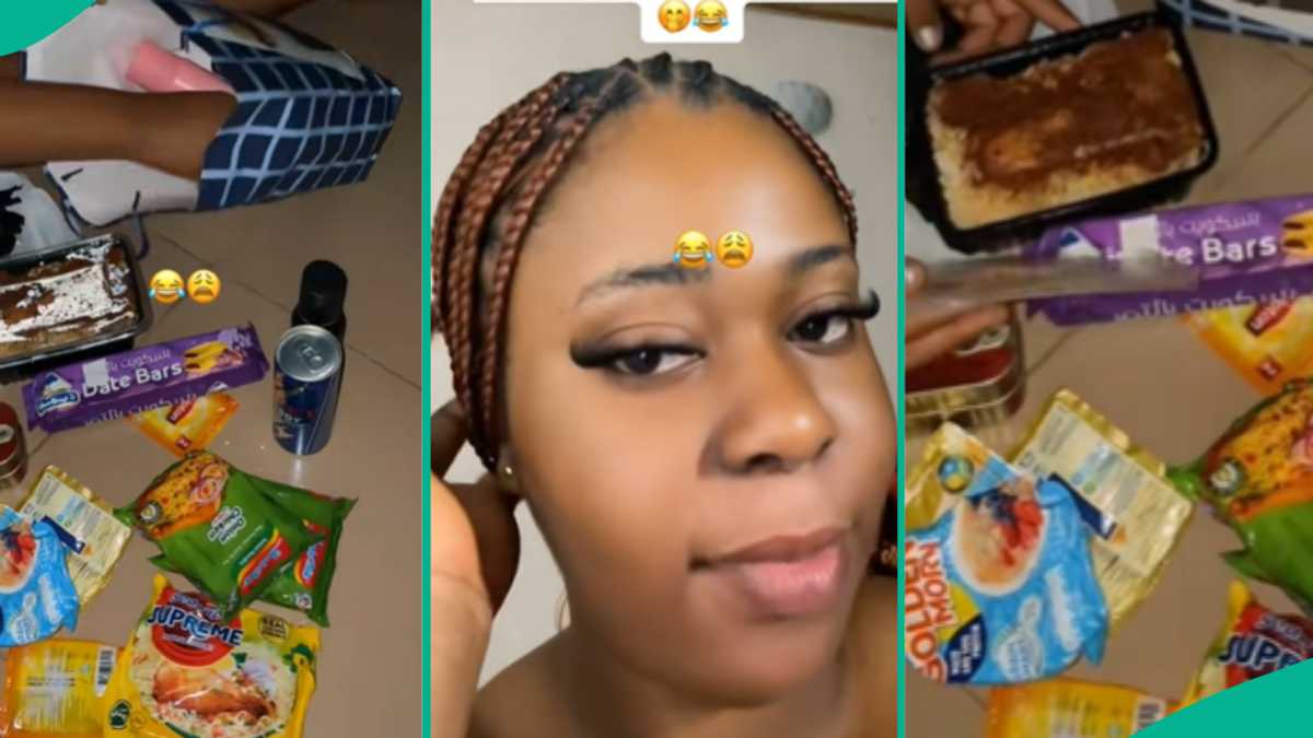 Lady Shows Food and Provisions Her Friend Received from Man During Talking Stage, Video Trends