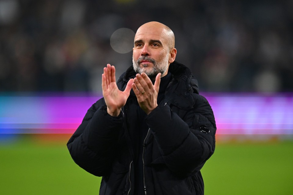 Pep Guardiola applauded the City away end after his side lost 2-0 at Juventus