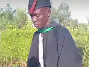 Man moves many to tears as he honors late parents on graduation day