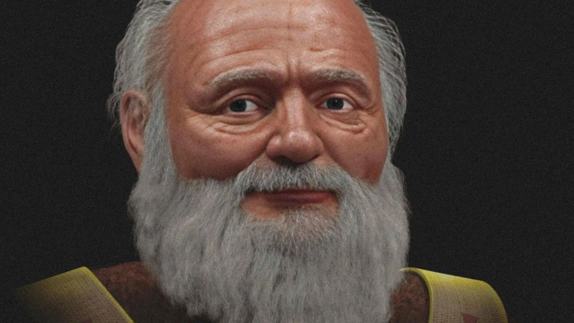 Meet the REAL Father Christmas: Scientists rebuild face of Saint Nicholas after 1,700 years - complete with iconic beard