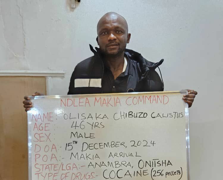 NDLEA Arrests Businessman For Body-packing Large Consignment Of Cocaine At Kano Airport