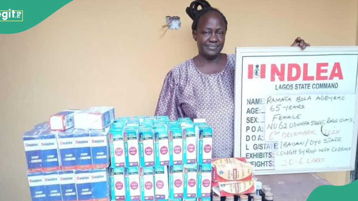 NDLEA Nabs 65-Year-Old Grandma With ‘Bottles of Codeine’ in Lagos