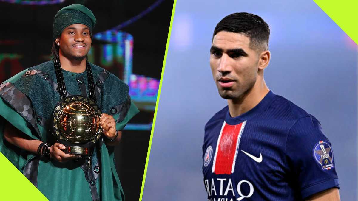 Paris Saint Germain Breaks Silence on Ademola Lookman’s CAF POTY Win Over Hakimi