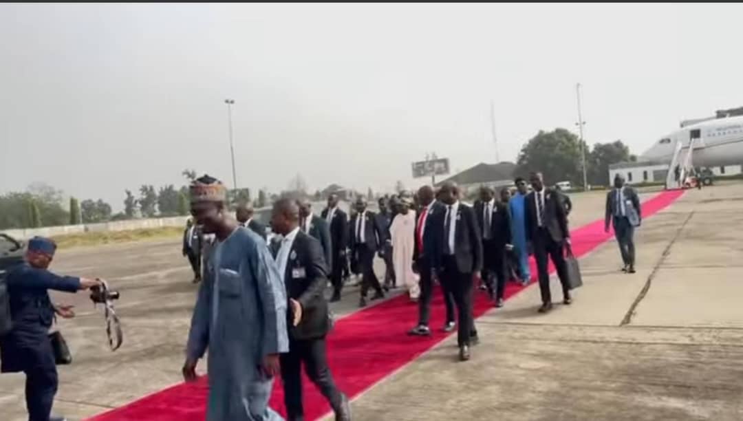 Tinubu Arrives Lagos For Yuletide Holidays