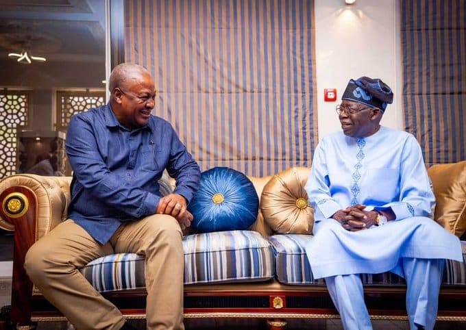 Tinubu Calls Mahama, Congratulates Ghana President-elect