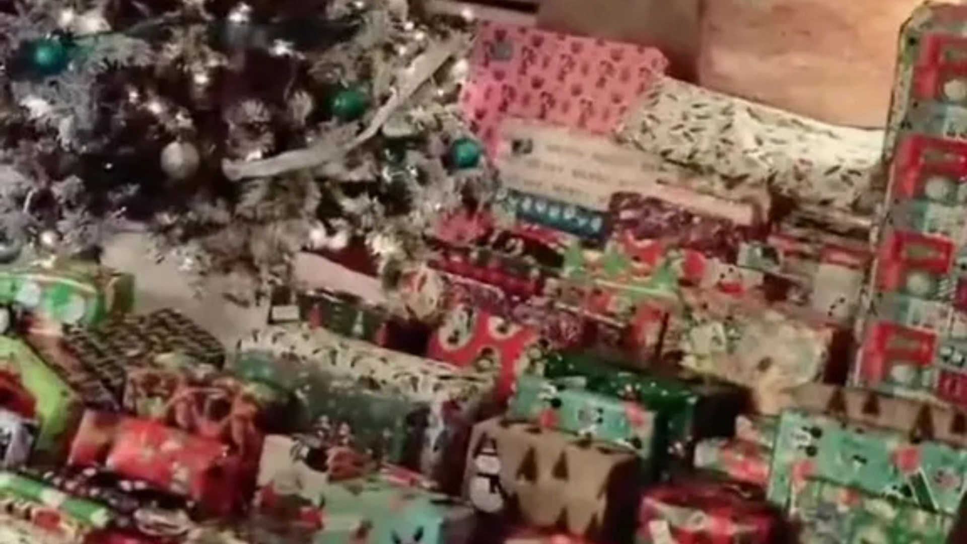 Trolls say mum's ‘taken the fun out of Christmas’ with her giant gift haul as others dub it 'depressing'