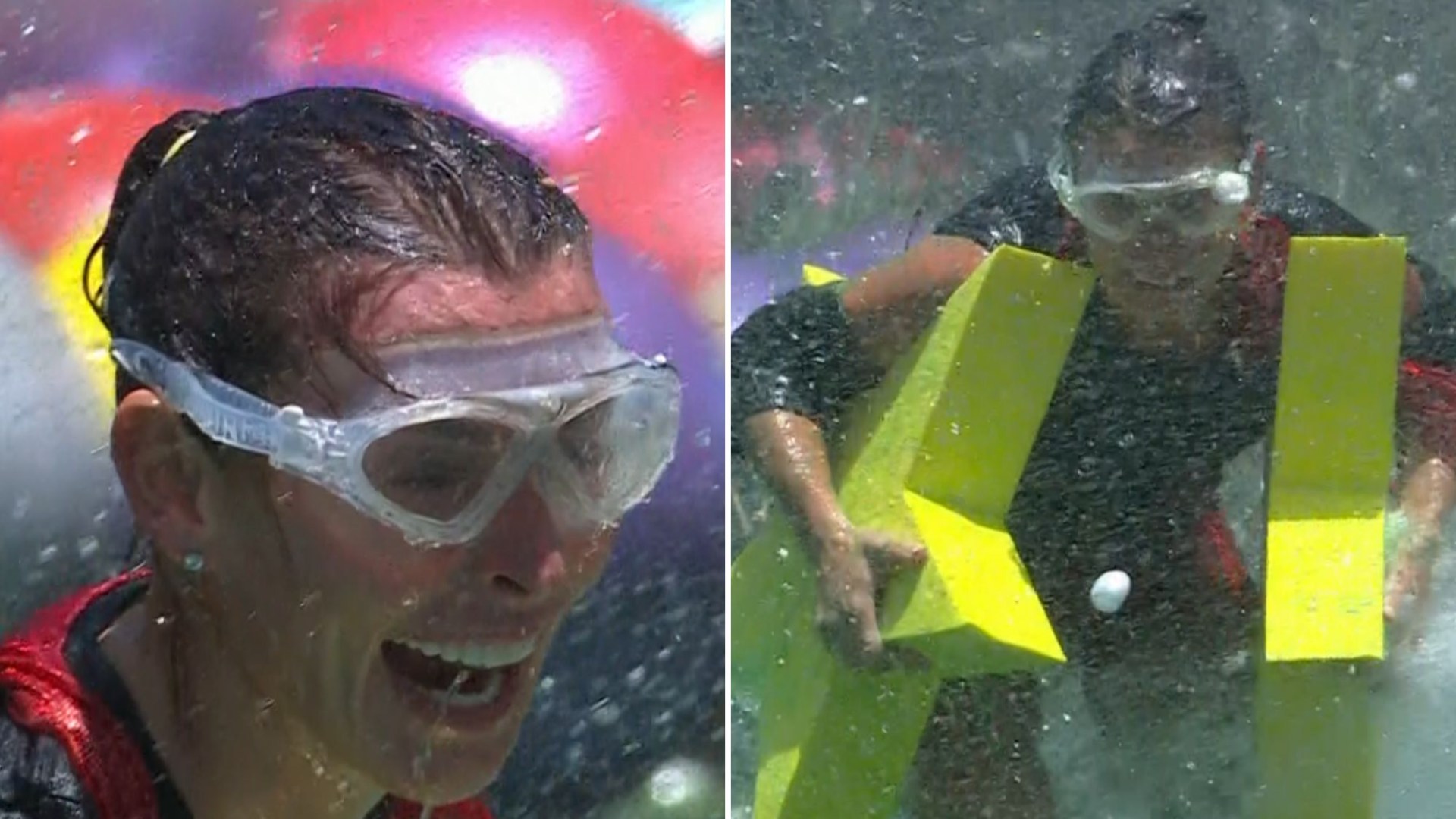 Watch Coleen Rooney running up giant water slide with huge stars in Celebrity Cyclone as Ant hails her 'a warrior'