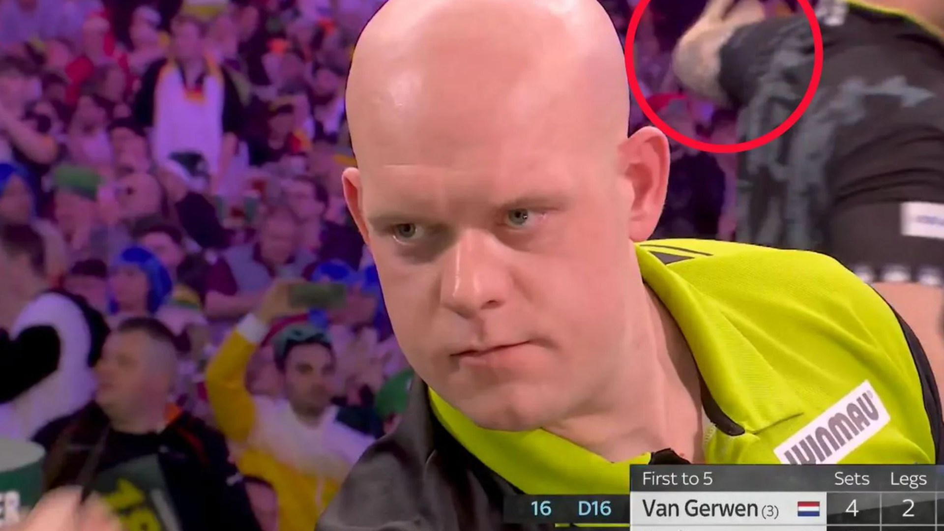 Eagle-eyed fans spot Callan Rydz's classy gesture while on brink of World Darts Championship exit to Michael van Gerwen