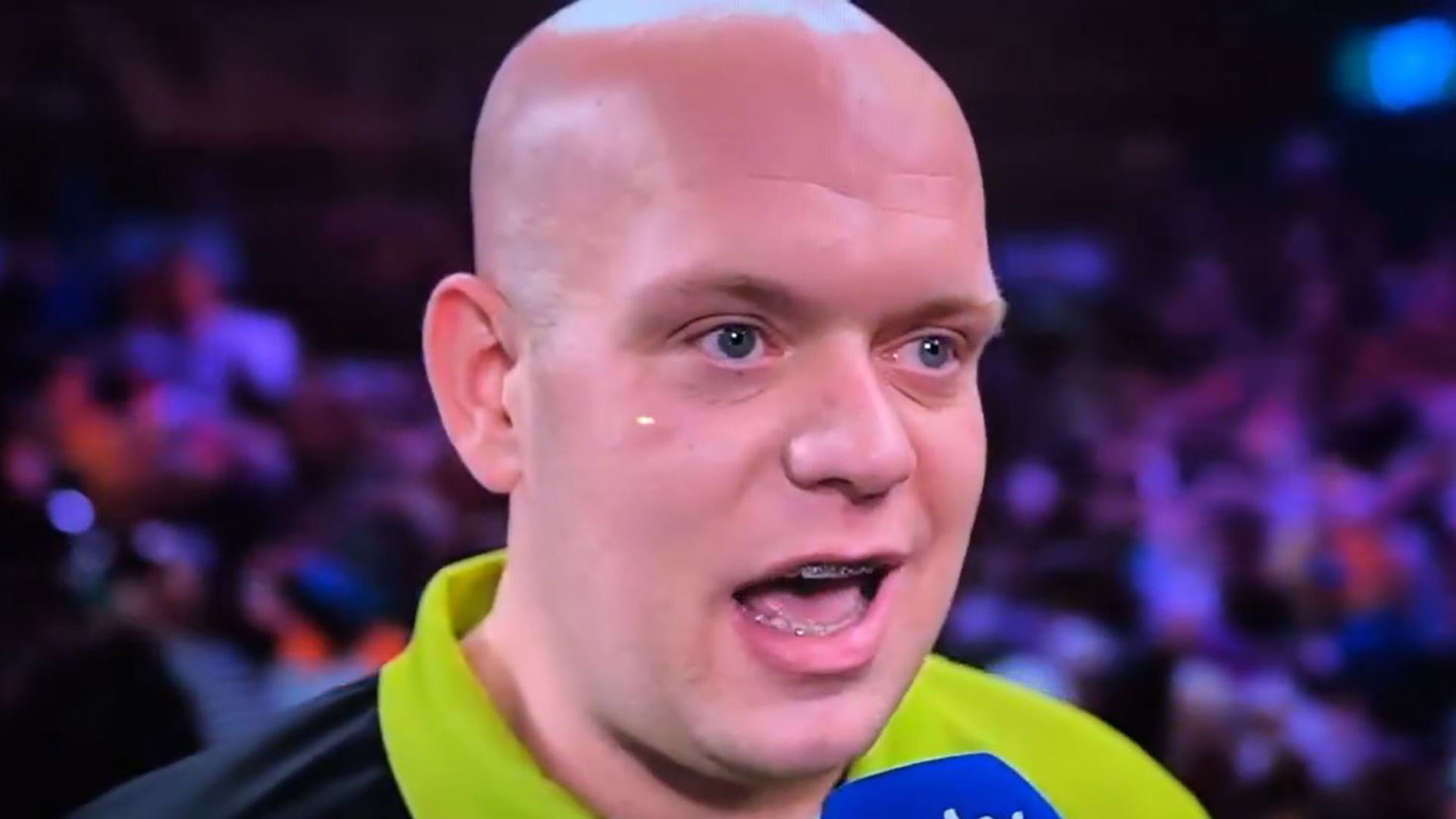 Sky Sports forced to apologise for Michael van Gerwen's X-rated comment on live TV after beating Dobey in PDC semis