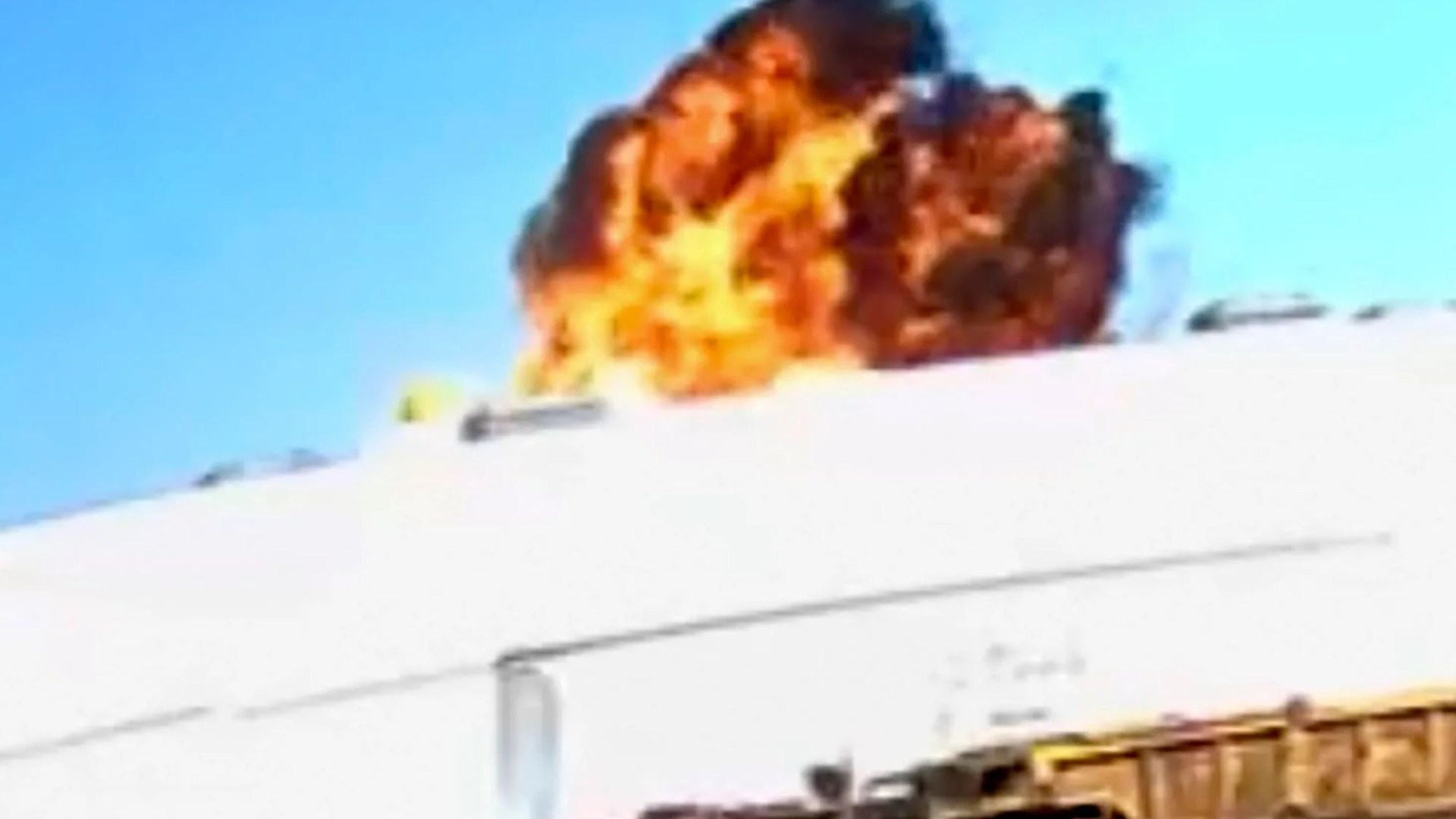 Horror moment plane crashes in fireball inferno into warehouse killing 2 and injuring 19 near Disneyland in California