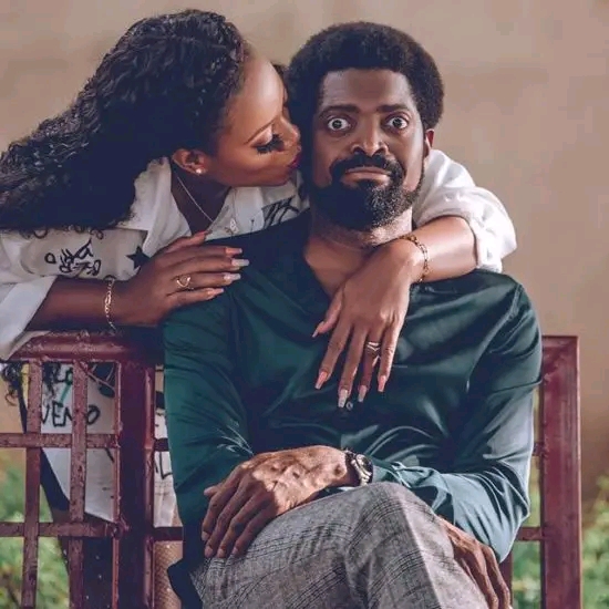 Elsie Okpocha and basketmouth 