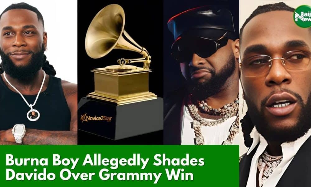 Buzz As Burna Boy Allegedly Shades Davido Over Grammy Win