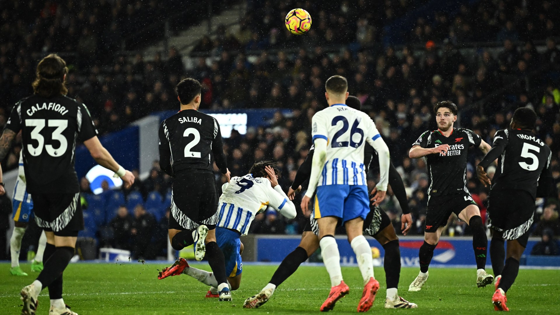 Premier League release statement on Brighton's penalty against Arsenal after VAR check on William Saliba challenge