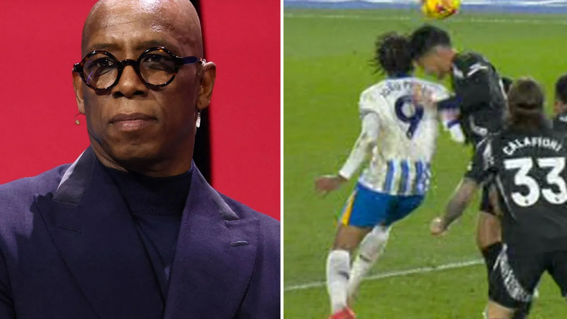 'This is RIDICULOUS' - Ian Wright in meltdown over 'worst officials in Europe' after Arsenal's draw with Brighton