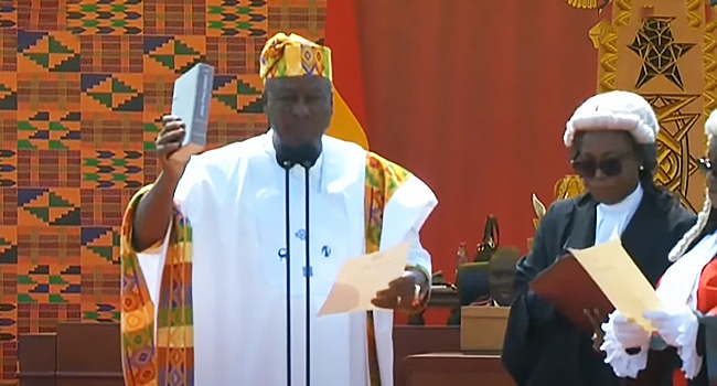 BREAKING: John Mahama Sworn In As Ghana President