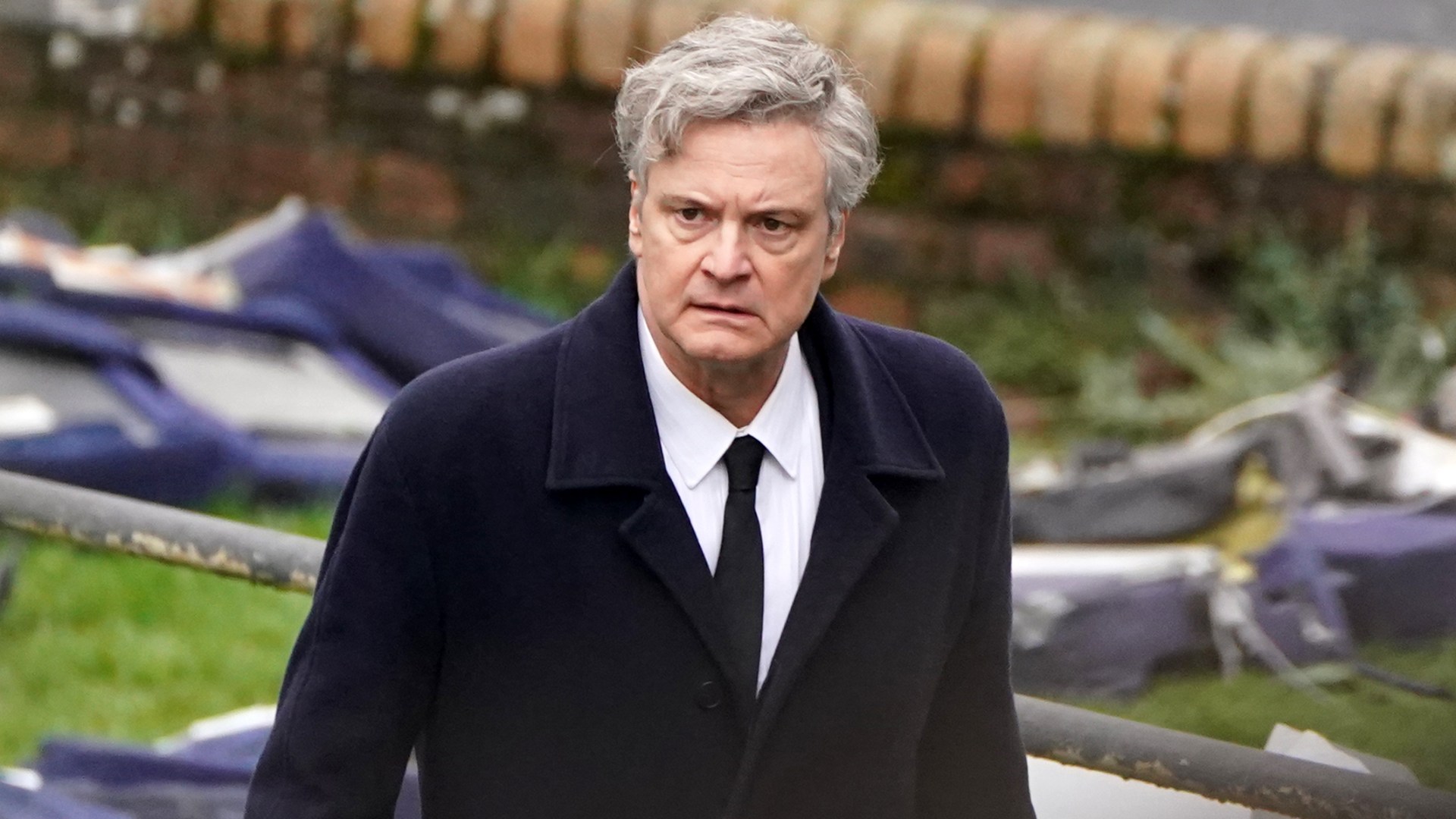 Sick sellers flogging coats like those worn by actor Colin Firth in Lockerbie drama