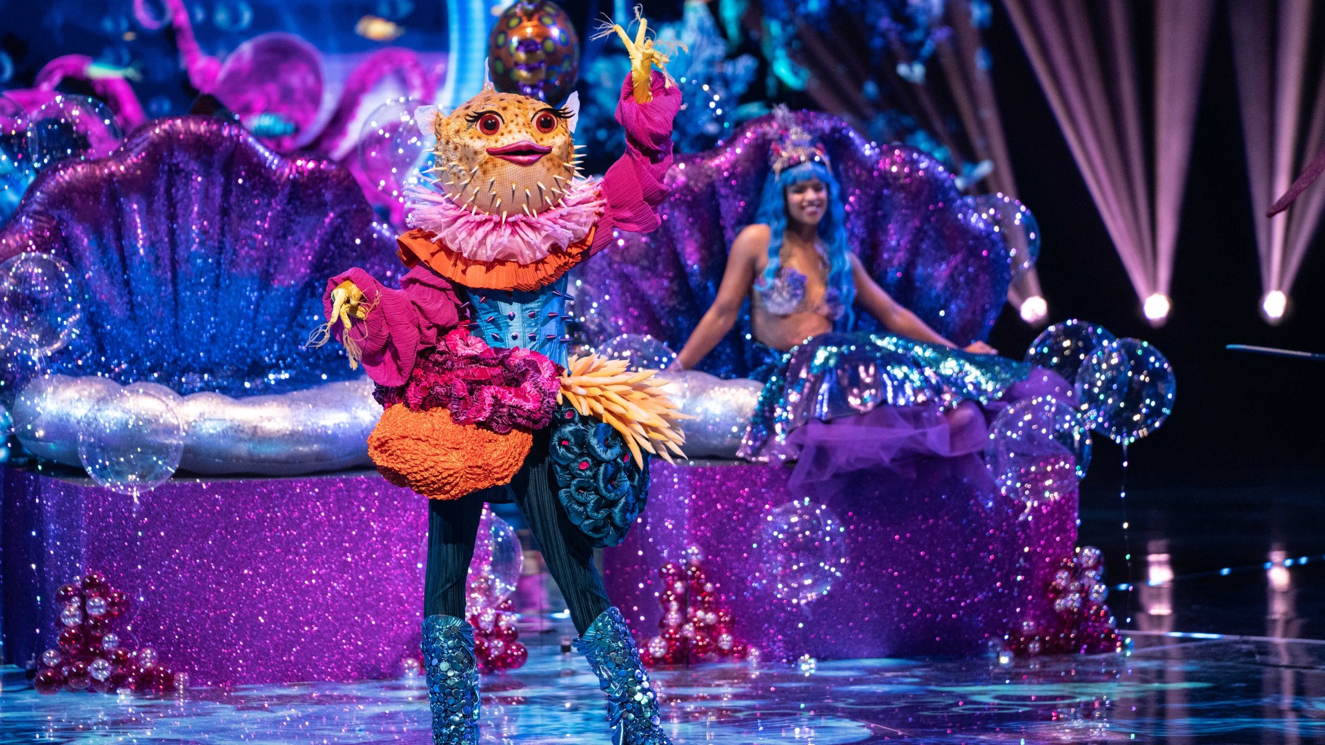 Masked Singer's Pufferfish is 'star of blockbuster movie musical' claim fans after spotting big new clue