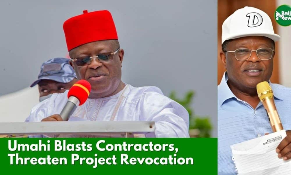 Umahi Blasts Contractors, Threatens Project Revocation