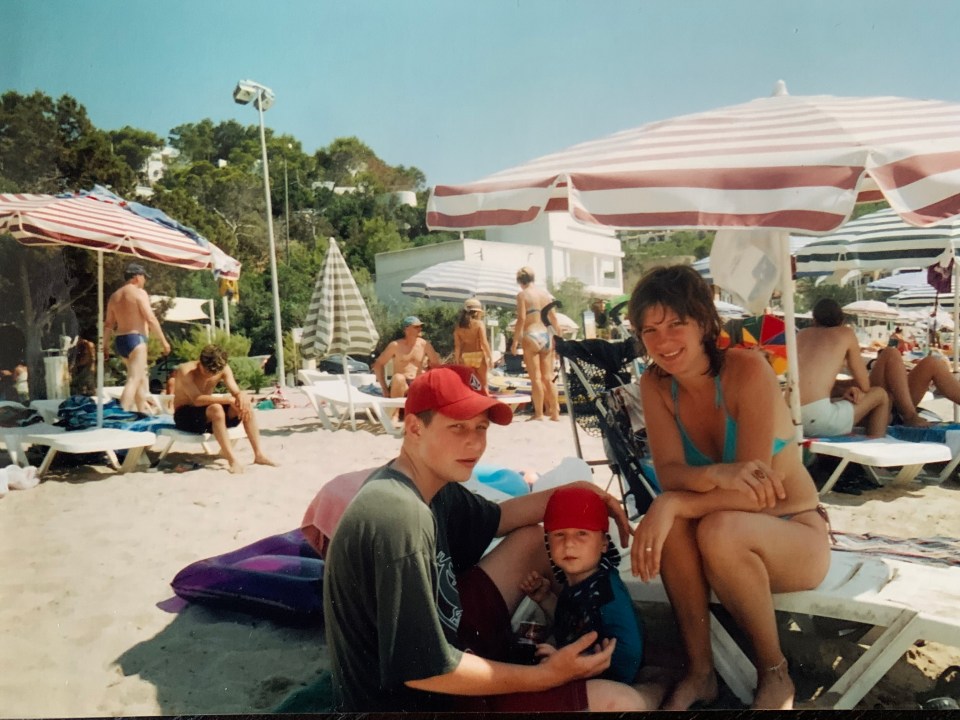 Family at the beach.