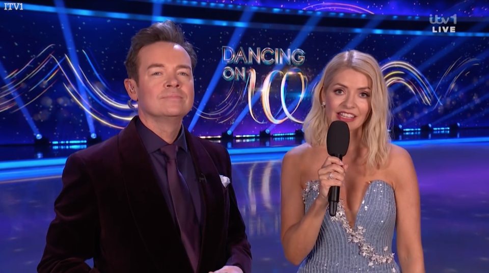 Holly Willoughby and Phillip Schofield hosting Dancing on Ice.