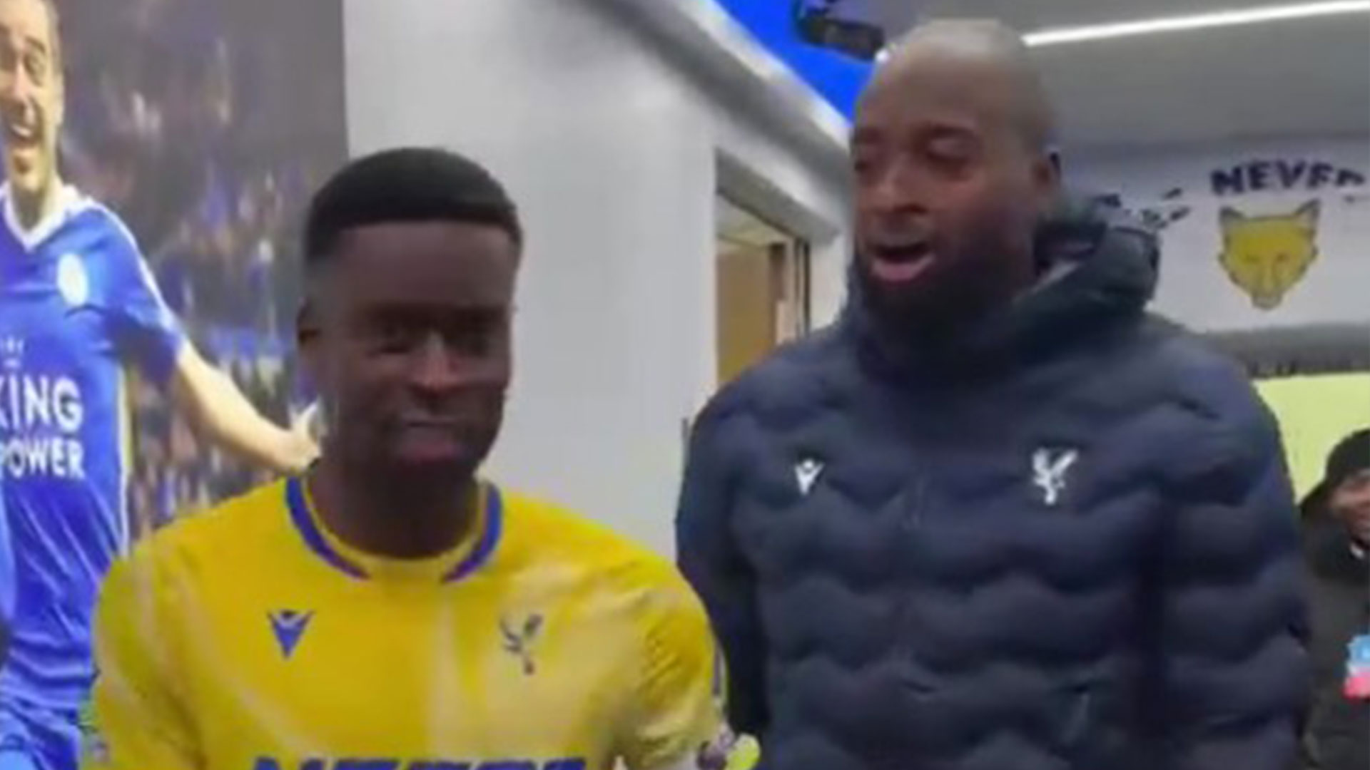 'Stop shouting' - Marc Guehi forced to tell overexcited Crystal Palace team-mate to shut up in hilarious tunnel footage