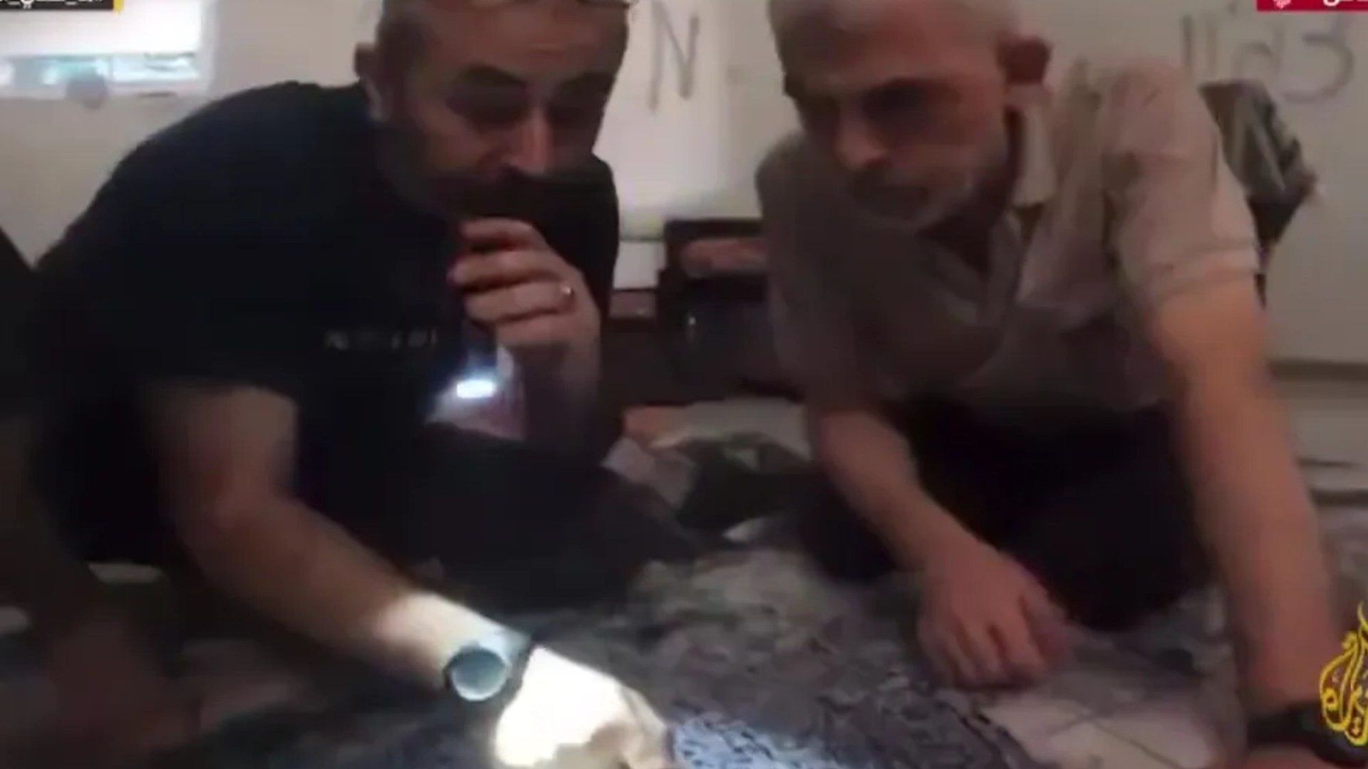 Footage shows terror boss Yahya Sinwar instructing Hamas in Gaza rubble as order doc for October 7 massacre revealed