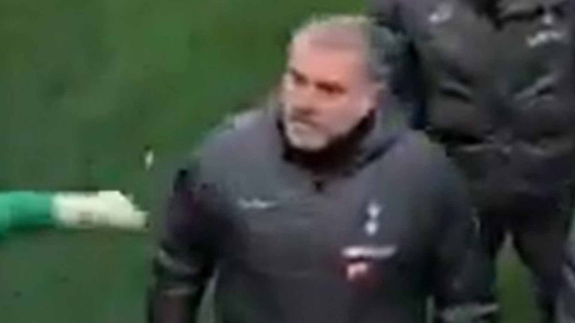 Ange Postecoglou gives Tottenham fan death stare in tense tunnel confrontation after Leicester defeat