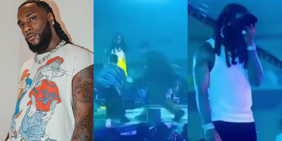 Burna Boy breaks silence following video of him assaulting fan on stage