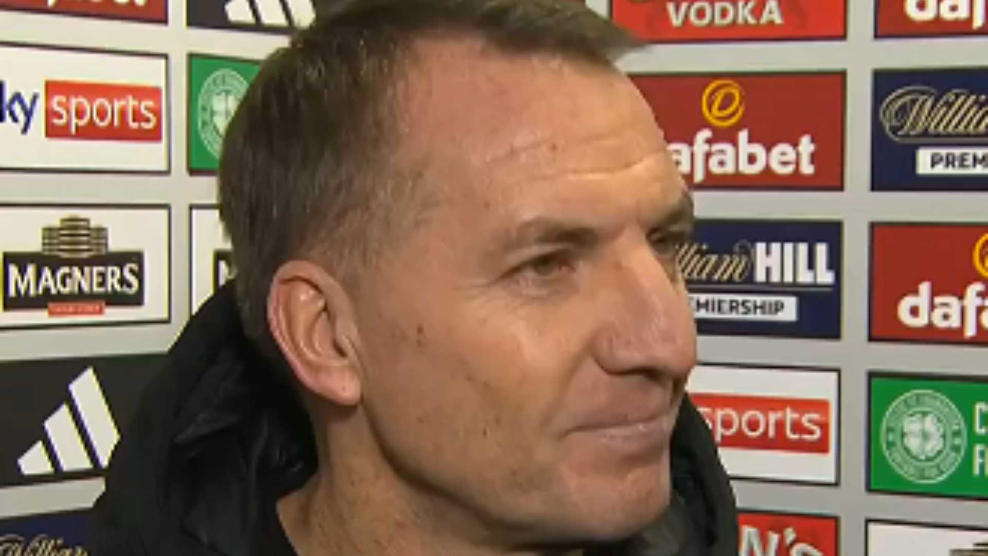 Celtic boss Brendan Rodgers can't resist KITMAN quip as he hails 'fantastic' Hoops supporters for braving cold