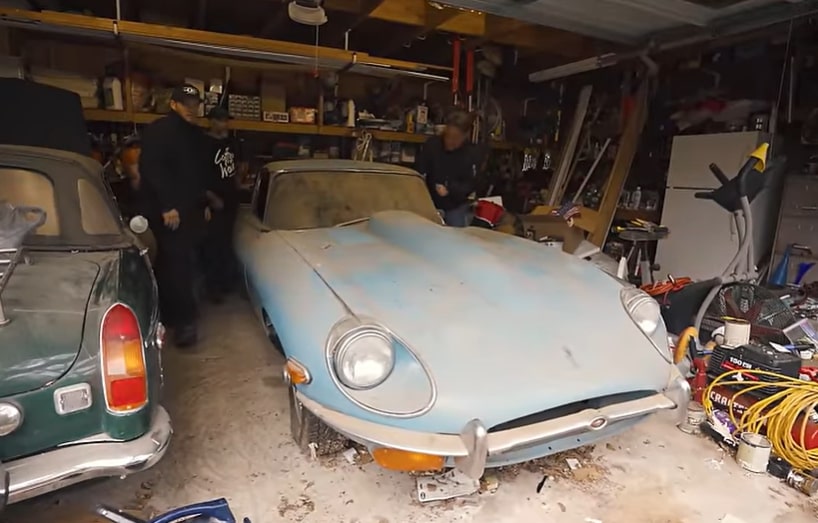 Classic Jaguar E-Type found gathering dust in barn for 25 YEARS - with shocking discovery under the bonnet