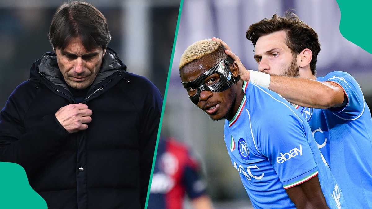 Conte Shares Why He Couldn’t Prevent Osimhen’s Napoli Exit As Kvara Departure Looms