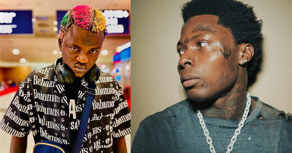 "Don't compare me with Asake. I don't look like him, I look like Lil Wayne" – Singer Portable responds to comparisons with Asake following the latter's recent face tattoos