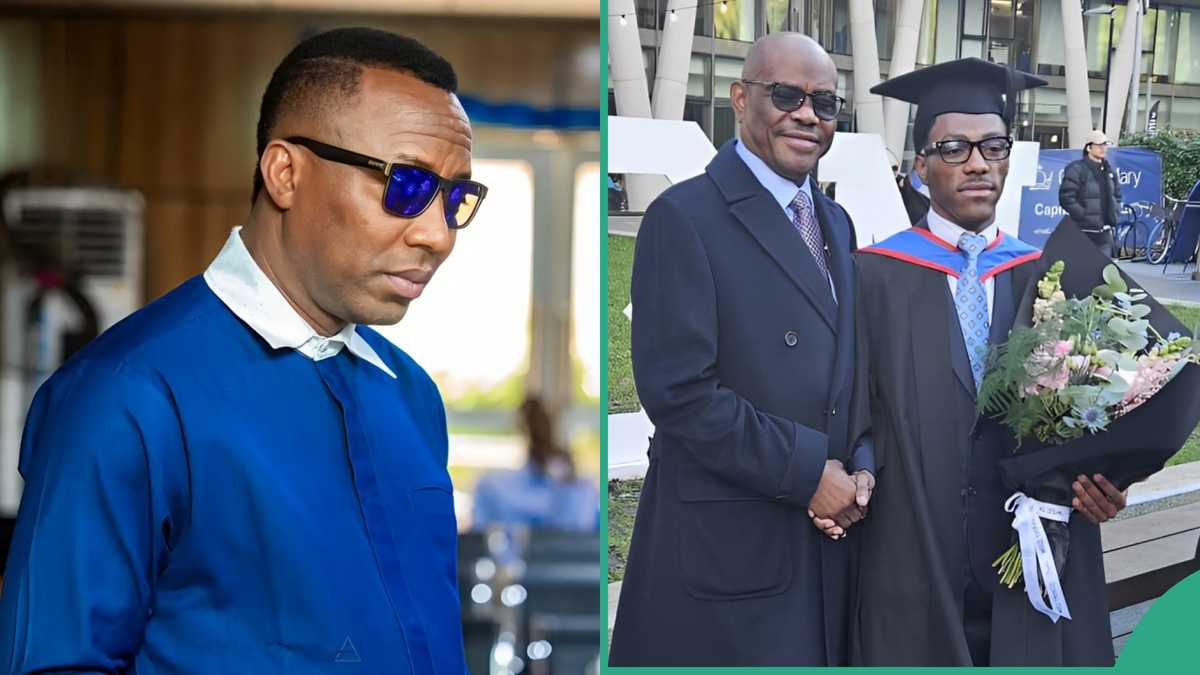 Drama As Sowore Blasts Wike for Celebrating Son’s Graduation in UK: “Low-Down Dirty Shame”