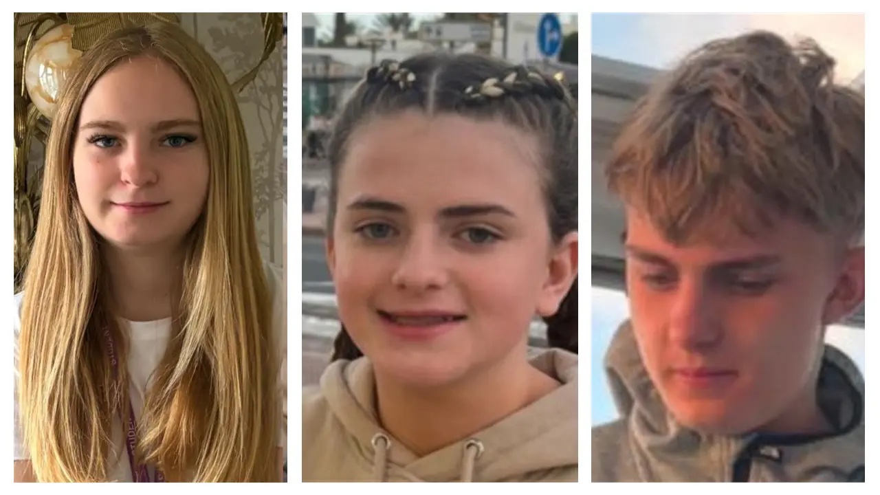 Fears grow for three missing siblings, 13 & 15, who vanished together 4 days ago as cops warn 'dial 999 immediately'