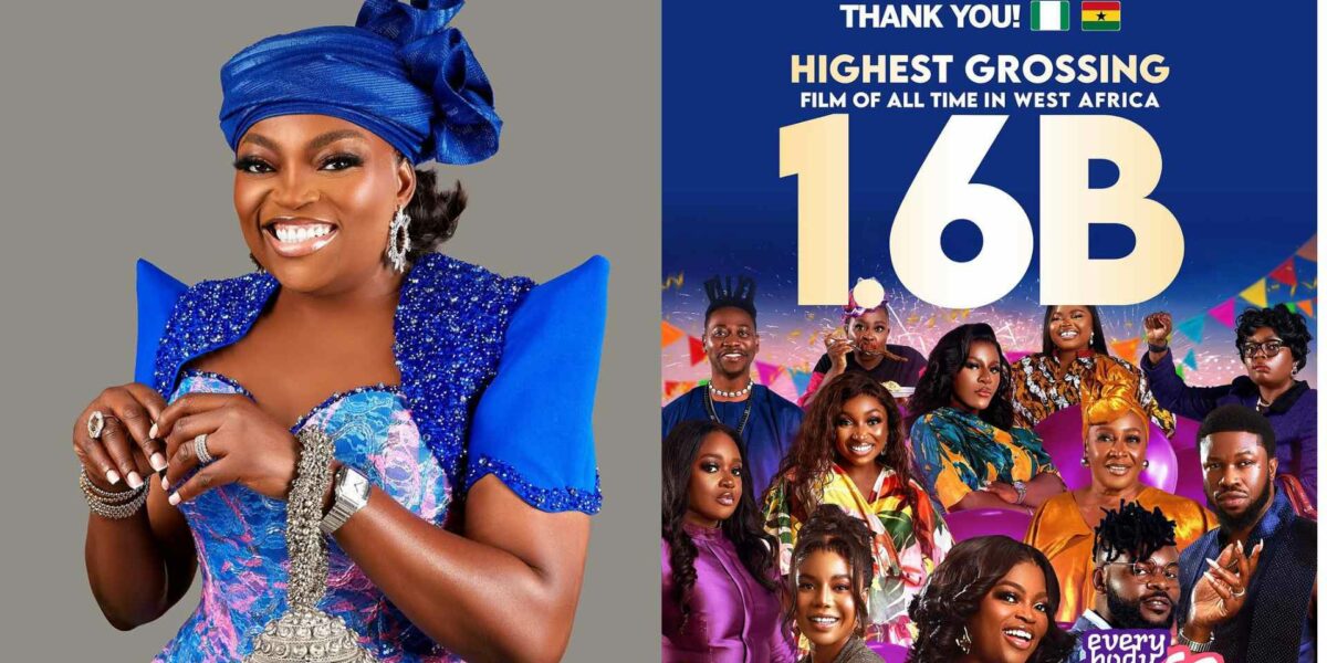 Funke Akindele overjoyed as new movie smashes previous cinema record, rakes in N1.6 billion