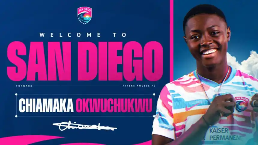 San Diego Wave Sign Falconets Star Okwuchukwu