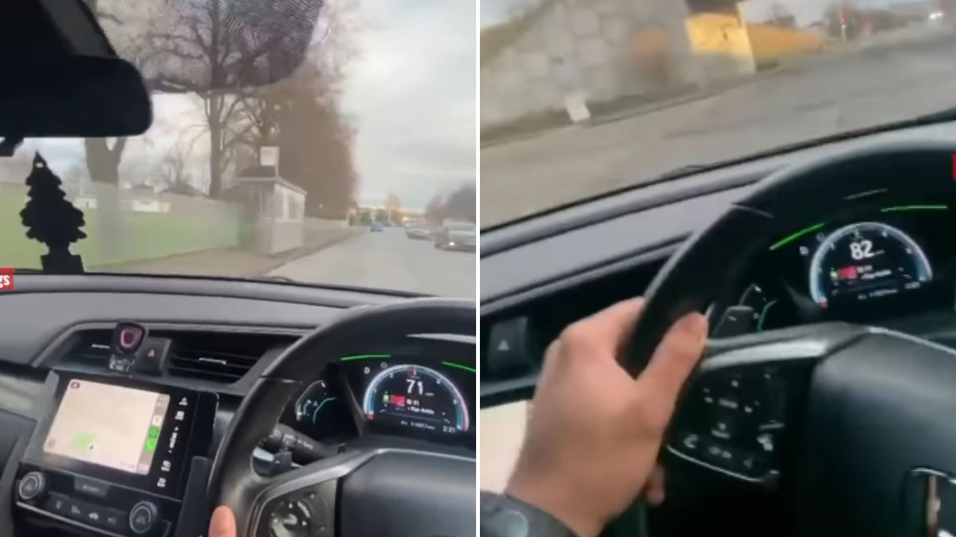 Shocking video shows maniac Scots driver swerving through traffic at 82mph in 20mph zone