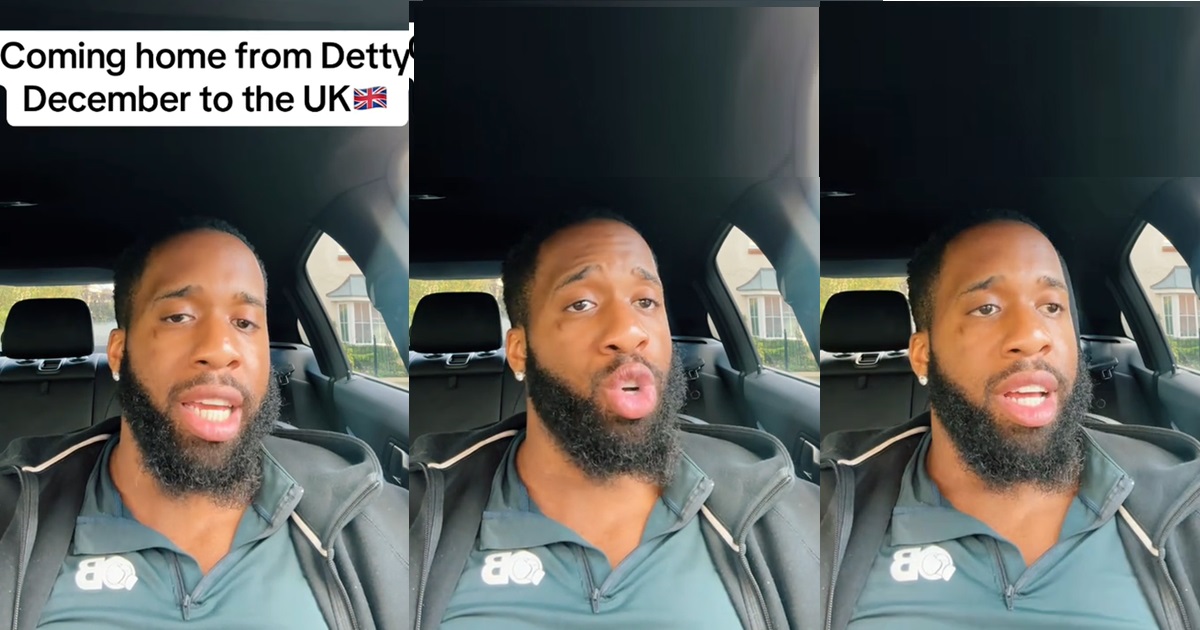 "This can't be life, there's nothing in the UK" – Man lamǝnts after returning from Detty December in Nigeria (VIDEO)