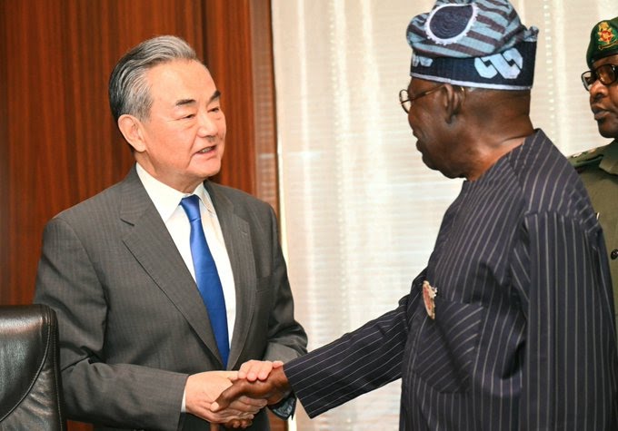 Tinubu Hosts Chinese Foreign Minister Wang Yi At Aso Rock